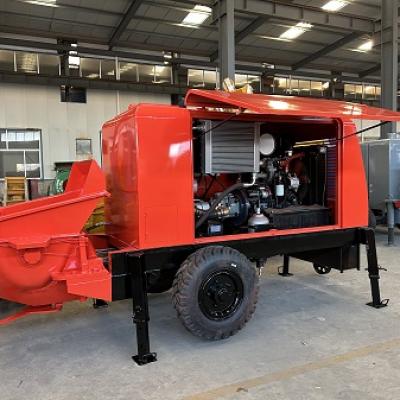 trailer mounted concrete line pump